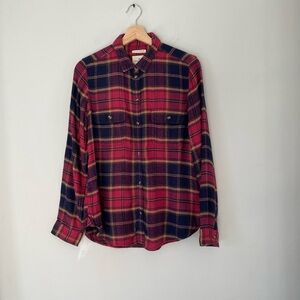 American Eagle Plaid Classic Fit Flannel Shirt